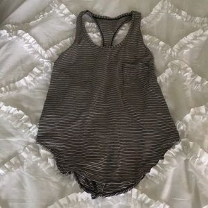 Lululemon yogi racer back tank top size 4